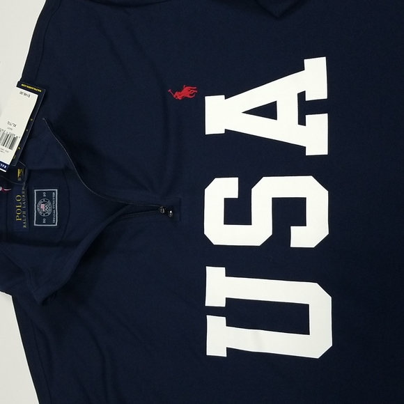 Polo Ralph Lauren Olympic Performance Half Zip Up - Picture 2 of 8